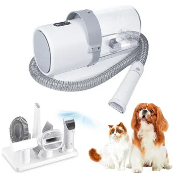 4-in-1 Dog Vacuum Brush for Shedding Grooming