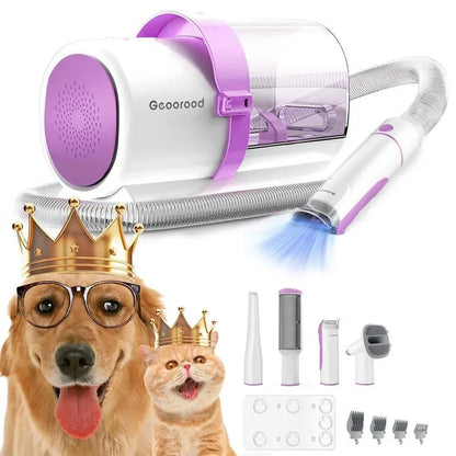 4-in-1 Dog Vacuum Brush for Shedding Grooming