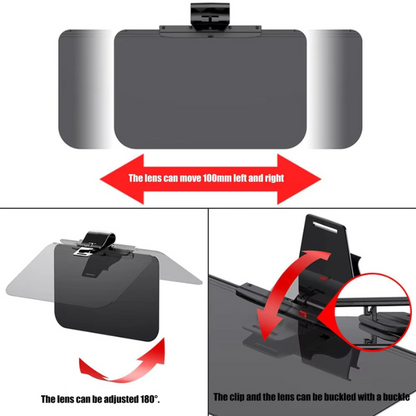 Polarized Anti-Glare Car Sun Visor Extender